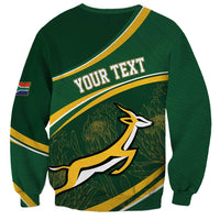 South Africa Rugby Personalized Bokke Sweatshirt Springboks - Stronger Together - Wonder Print Shop