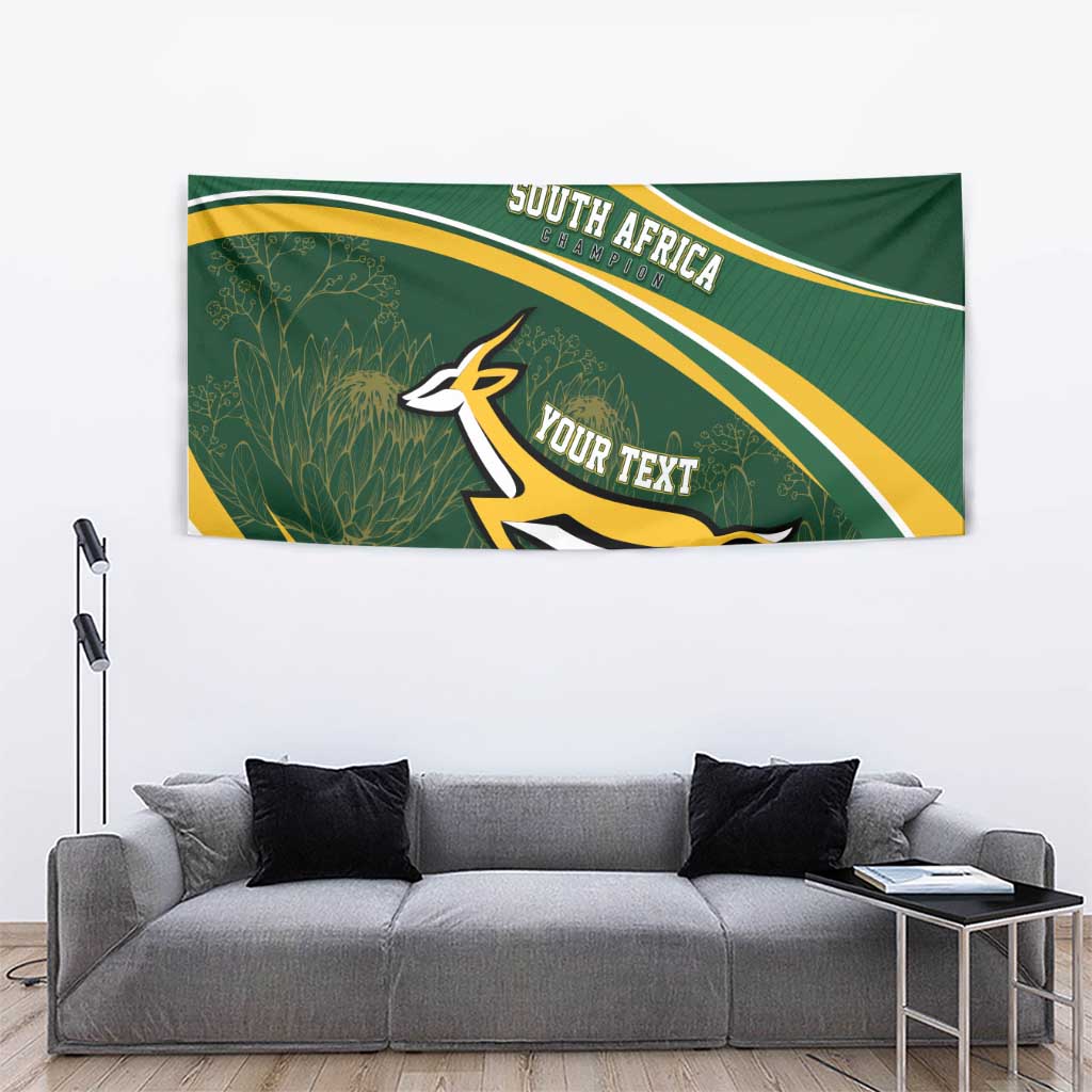 South Africa Rugby Personalized Bokke Tapestry Springboks - Stronger Together - Wonder Print Shop