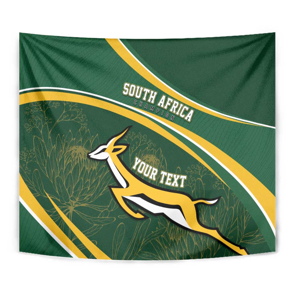 South Africa Rugby Personalized Bokke Tapestry Springboks - Stronger Together - Wonder Print Shop