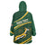 South Africa Rugby Personalized Bokke Wearable Blanket Hoodie Springboks - Stronger Together - Wonder Print Shop