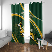 South Africa Rugby Personalized Bokke Window Curtain Springboks - Stronger Together - Wonder Print Shop