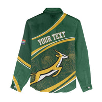 South Africa Rugby Personalized Bokke Women Casual Shirt Springboks - Stronger Together - Wonder Print Shop