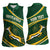 South Africa Rugby Personalized Bokke Women Sleeveless Polo Shirt Springboks - Stronger Together - Wonder Print Shop