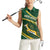 South Africa Rugby Personalized Bokke Women Sleeveless Polo Shirt Springboks - Stronger Together - Wonder Print Shop