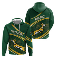 South Africa Rugby Personalized Bokke Zip Hoodie Springboks - Stronger Together - Wonder Print Shop