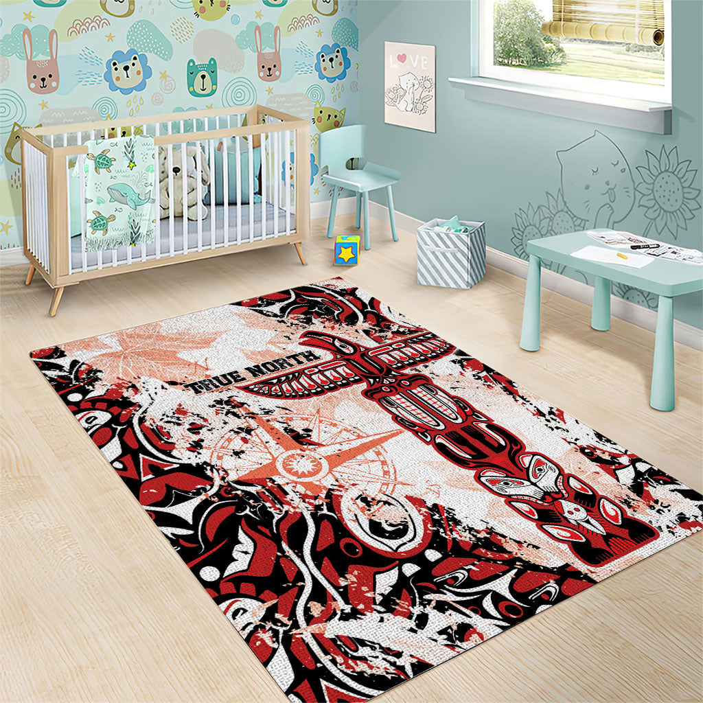 Canada Indigenous Haida Art Area Rug True North