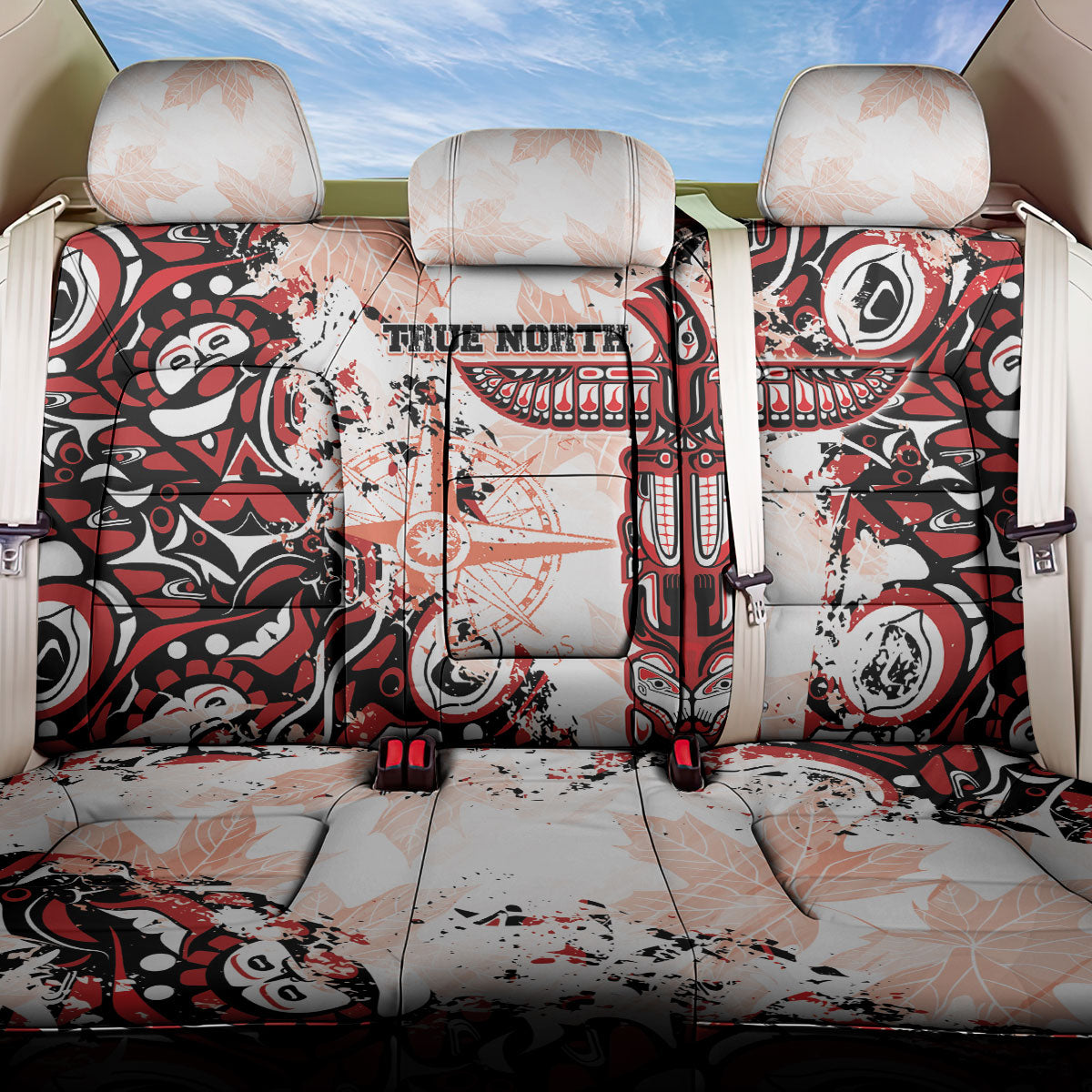 Canada Indigenous Haida Art Back Car Seat Cover True North