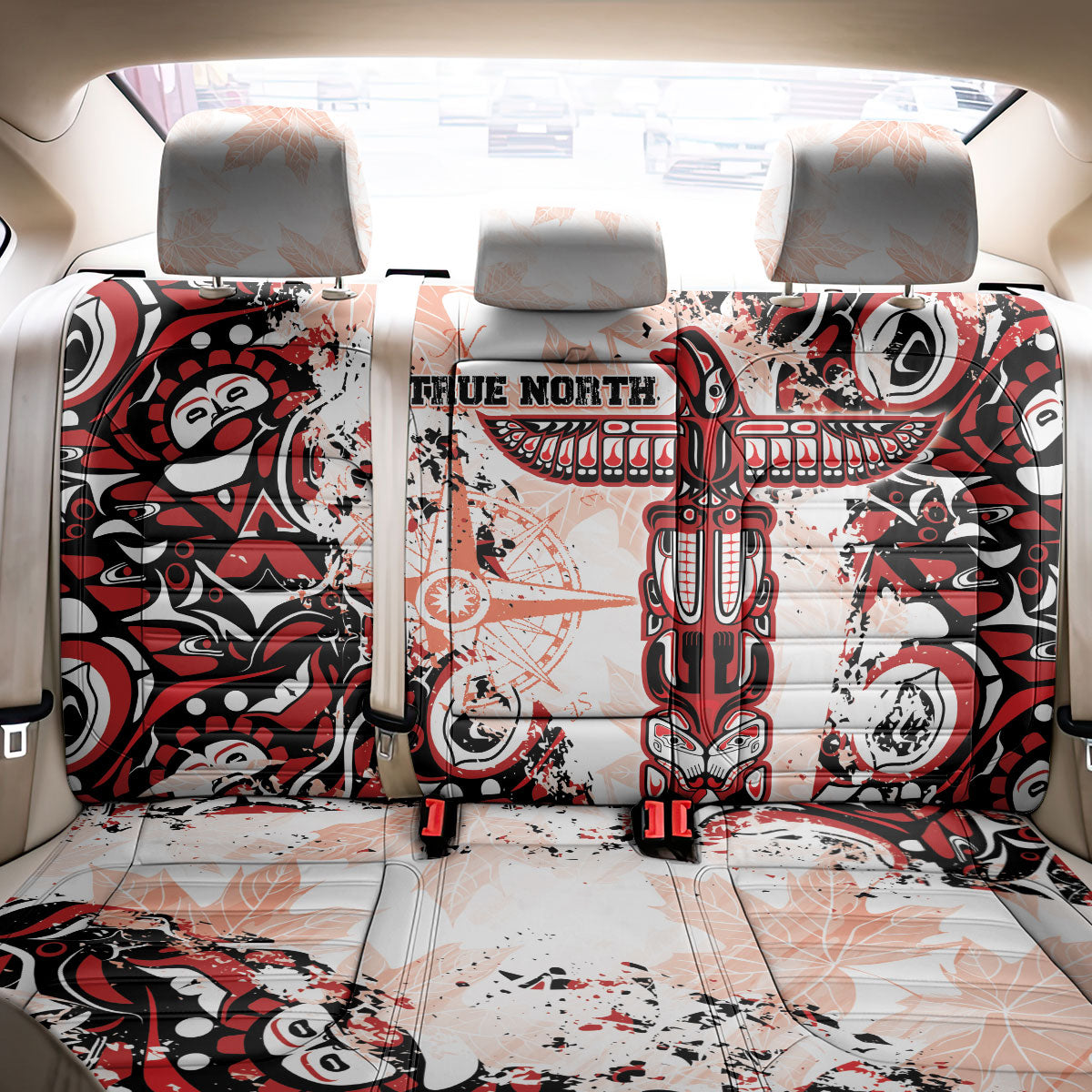 Canada Indigenous Haida Art Back Car Seat Cover True North