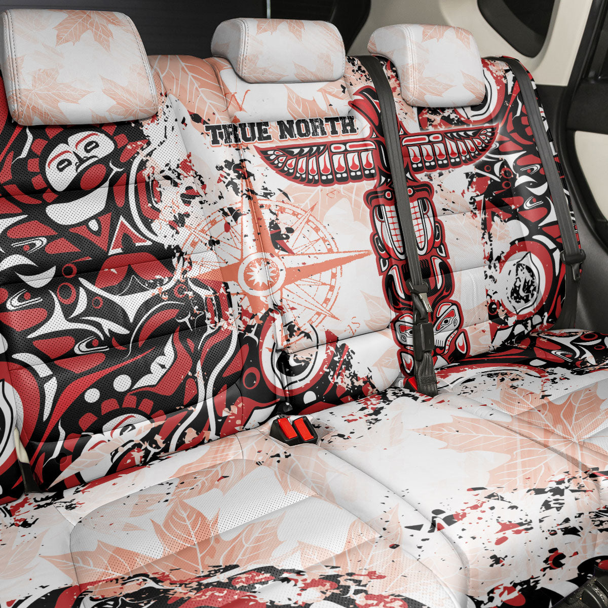 Canada Indigenous Haida Art Back Car Seat Cover True North