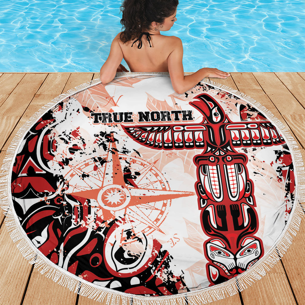 Canada Indigenous Haida Art Beach Blanket True North