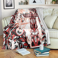 Canada Indigenous Haida Art Blanket True North