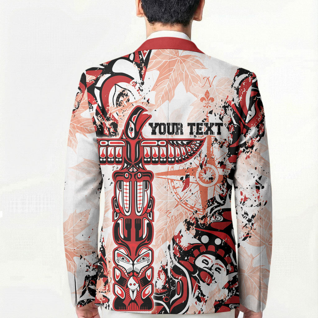 Canada Indigenous Haida Art Personalized Blazer True North