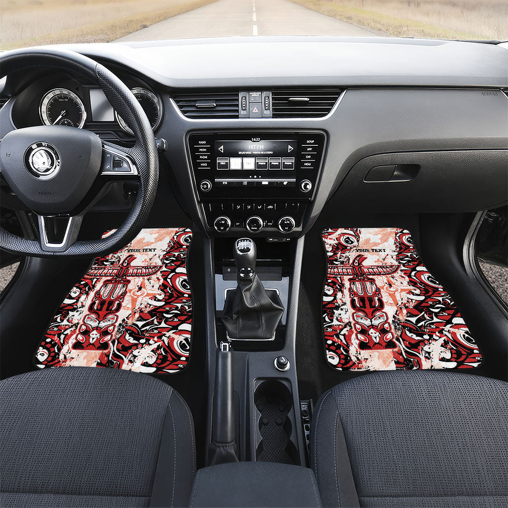 Canada Indigenous Haida Art Personalized Car Mats True North