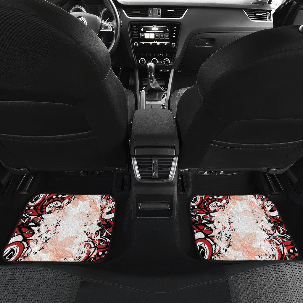 Canada Indigenous Haida Art Personalized Car Mats True North