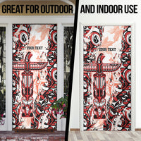 Canada Indigenous Haida Art Personalized Door Cover True North