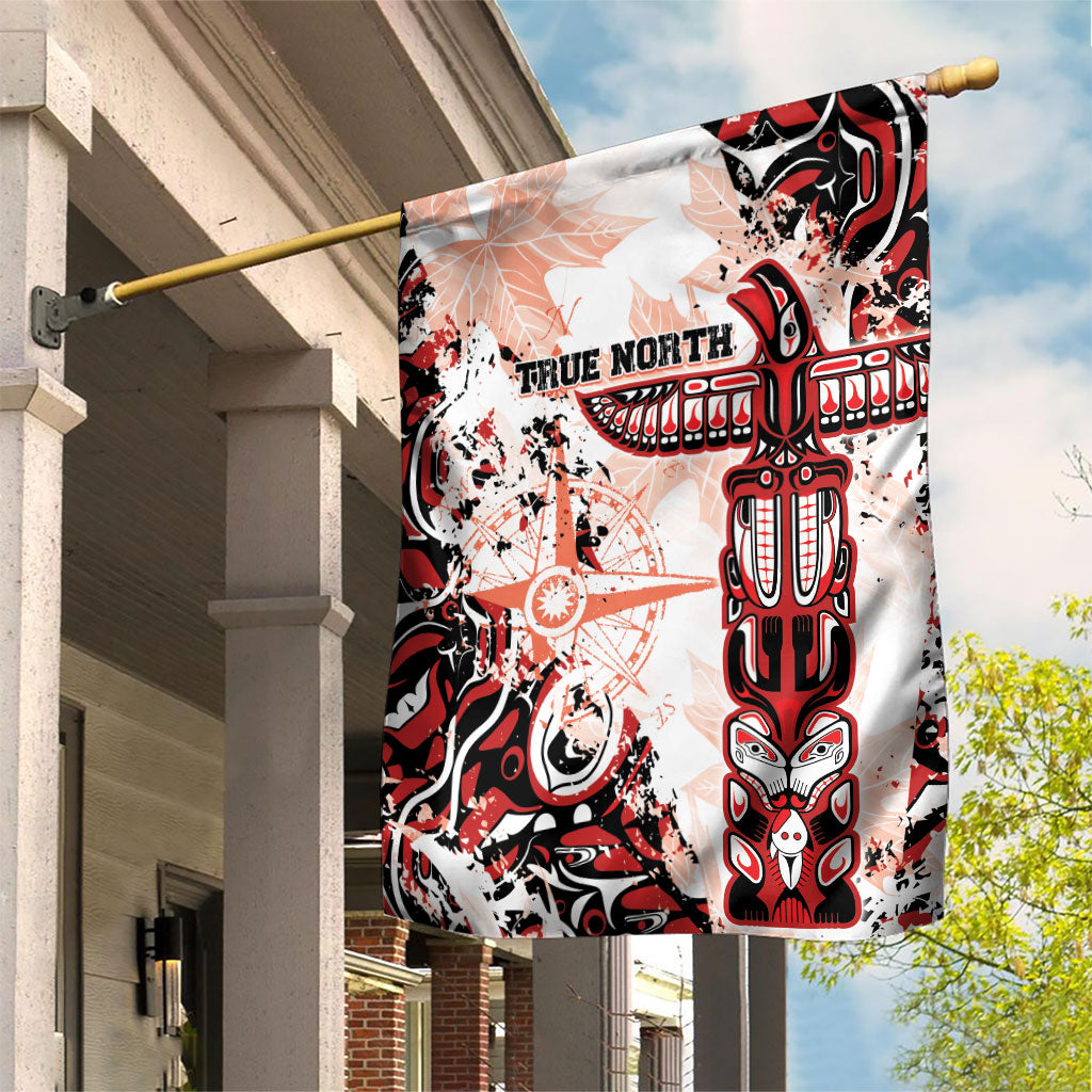 Canada Indigenous Haida Art Garden Flag True North