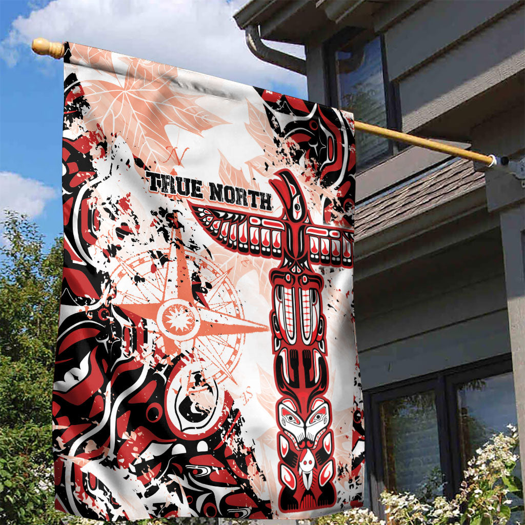 Canada Indigenous Haida Art Garden Flag True North