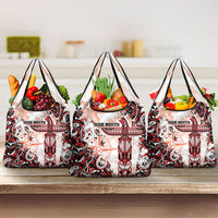 Canada Indigenous Haida Art Grocery Bag True North