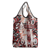 Canada Indigenous Haida Art Grocery Bag True North