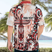 Canada Indigenous Haida Art Personalized Hawaiian Shirt True North