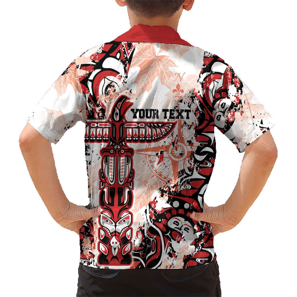 Canada Indigenous Haida Art Personalized Hawaiian Shirt True North