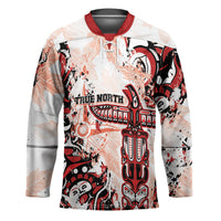 Canada Indigenous Haida Art Personalized Hockey Jersey True North