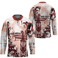 Canada Indigenous Haida Art Personalized Hockey Jersey True North