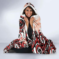 Canada Indigenous Haida Art Hooded Blanket True North
