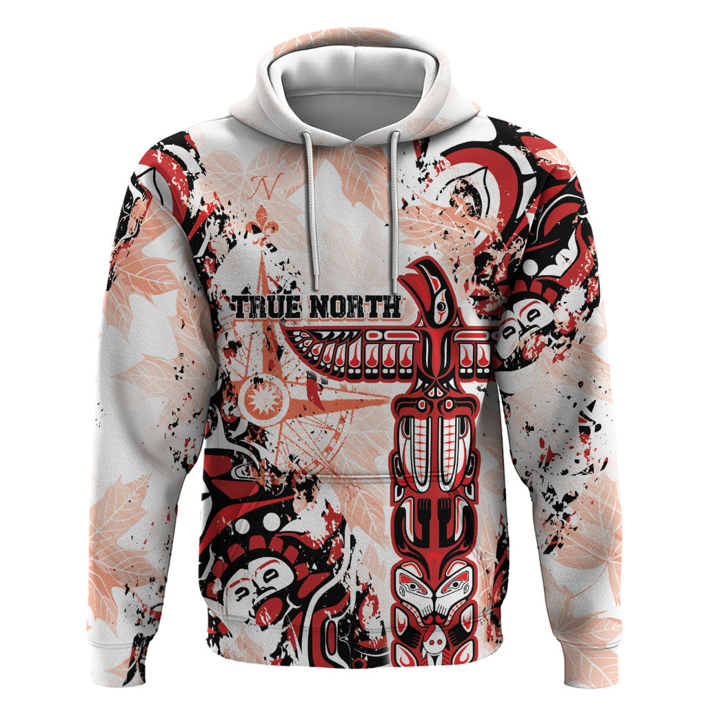 Canada Indigenous Haida Art Personalized Hoodie True North