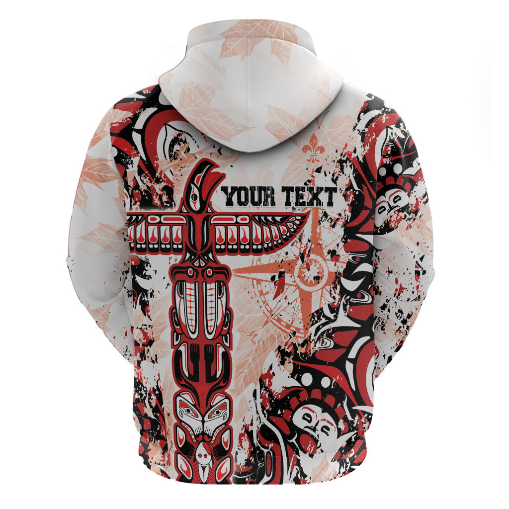 Canada Indigenous Haida Art Personalized Hoodie True North