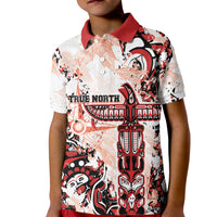 Canada Indigenous Haida Art Personalized Kid Polo Shirt True North