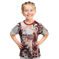 Canada Indigenous Haida Art Personalized Kid T Shirt True North