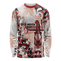 Canada Indigenous Haida Art Personalized Long Sleeve Shirt True North