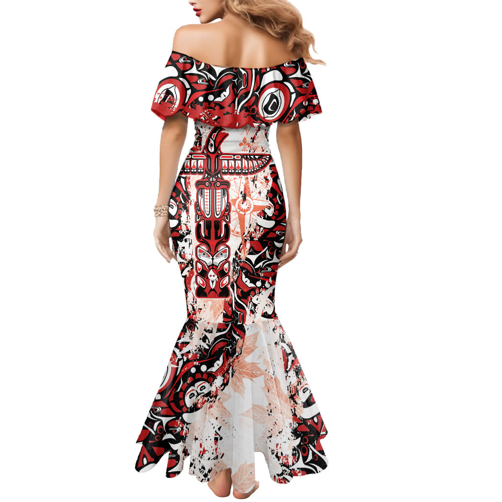 Canada Indigenous Haida Art Personalized Mermaid Dress True North