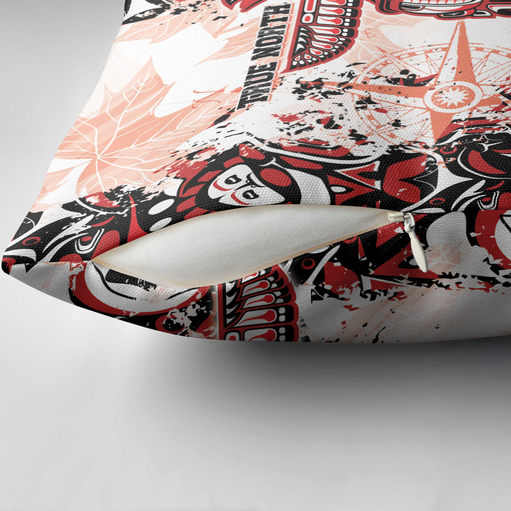 Canada Indigenous Haida Art Pillow Cover True North