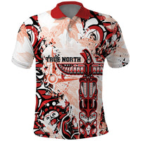 Canada Indigenous Haida Art Personalized Polo Shirt True North