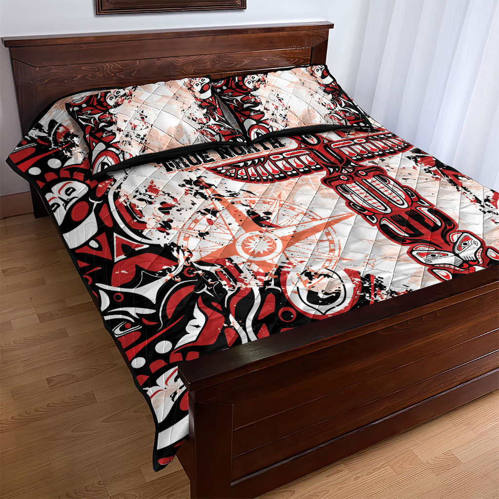 Canada Indigenous Haida Art Quilt Bed Set True North