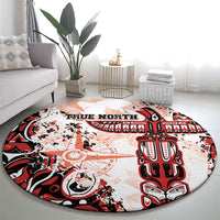 Canada Indigenous Haida Art Round Carpet True North