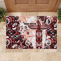 Canada Indigenous Haida Art Rubber Doormat True North
