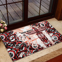 Canada Indigenous Haida Art Rubber Doormat True North