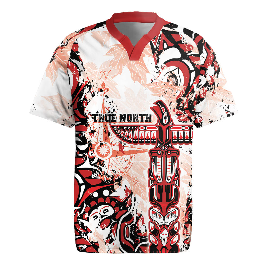 Canada Indigenous Haida Art Personalized Rugby Jersey True North