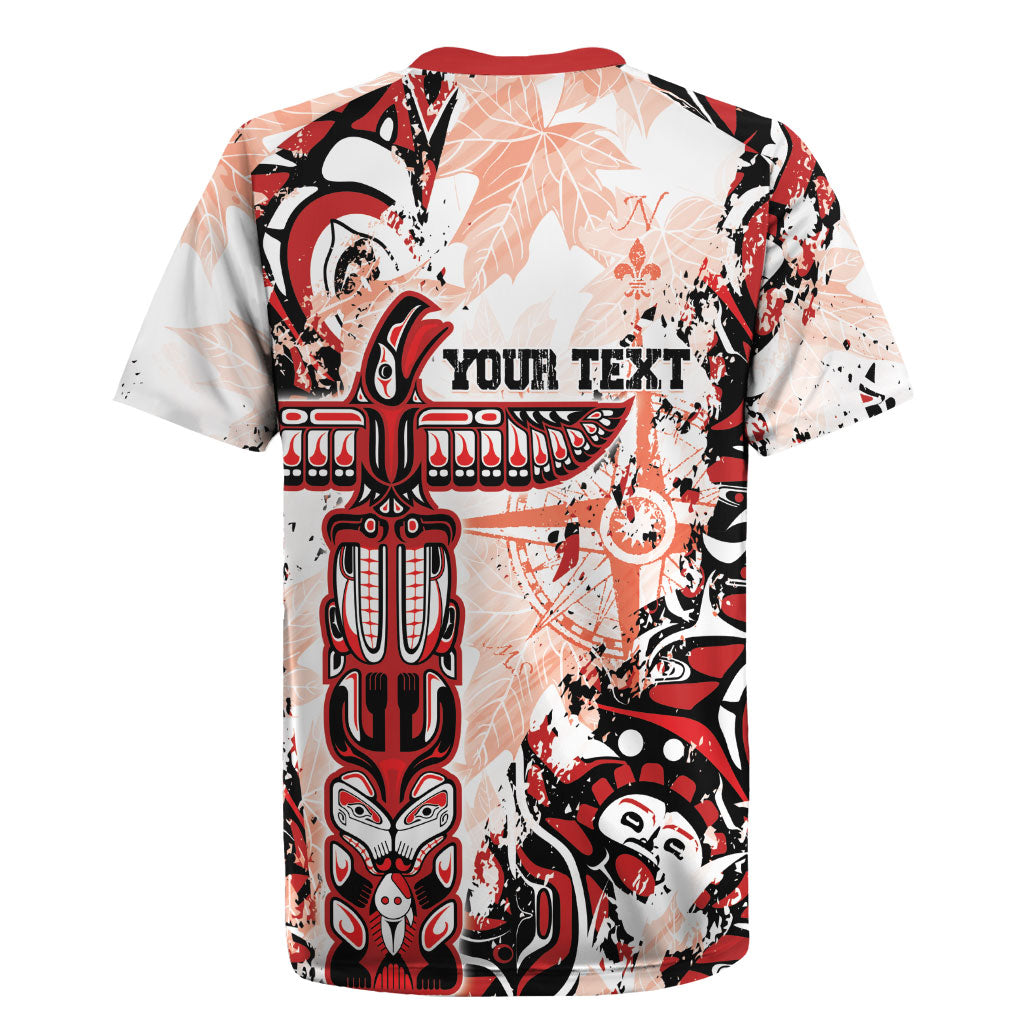 Canada Indigenous Haida Art Personalized Rugby Jersey True North
