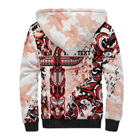 Canada Indigenous Haida Art Personalized Sherpa Hoodie True North