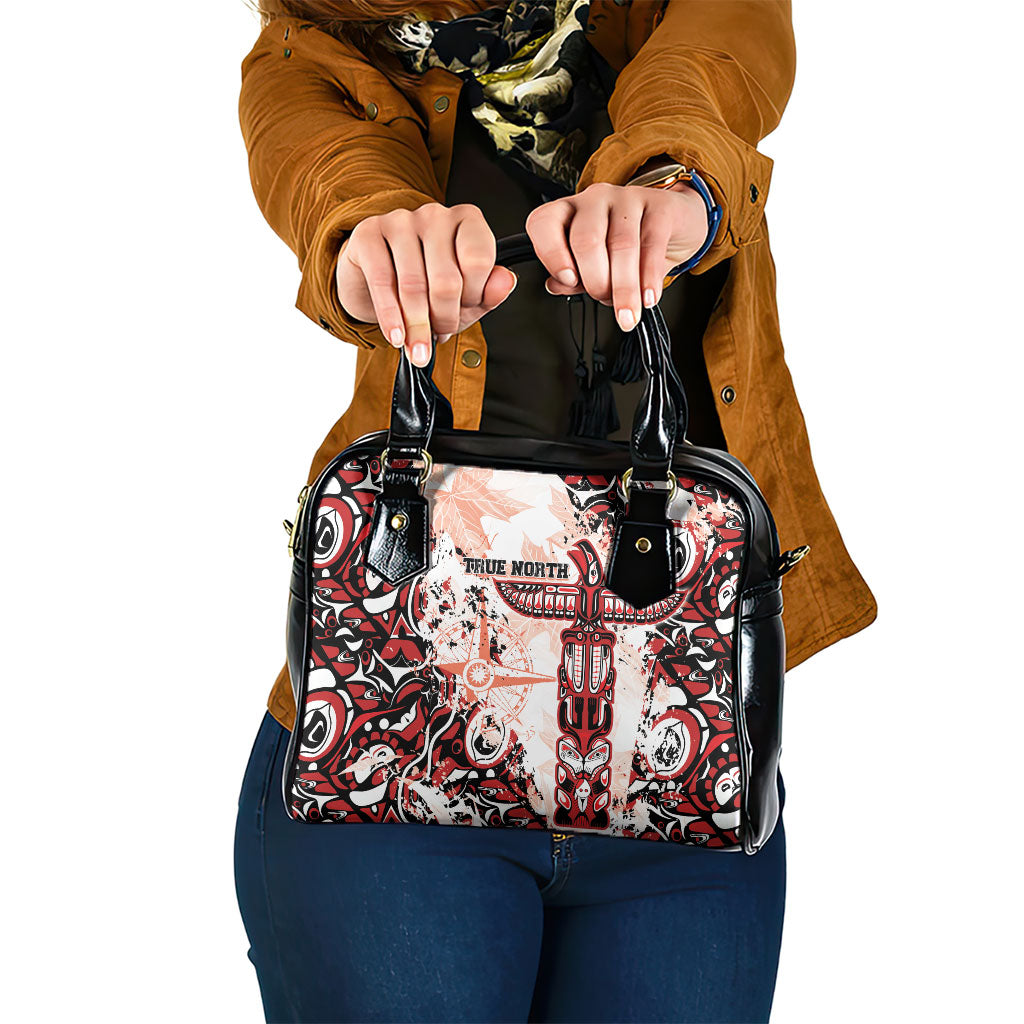 Canada Indigenous Haida Art Shoulder Handbag True North