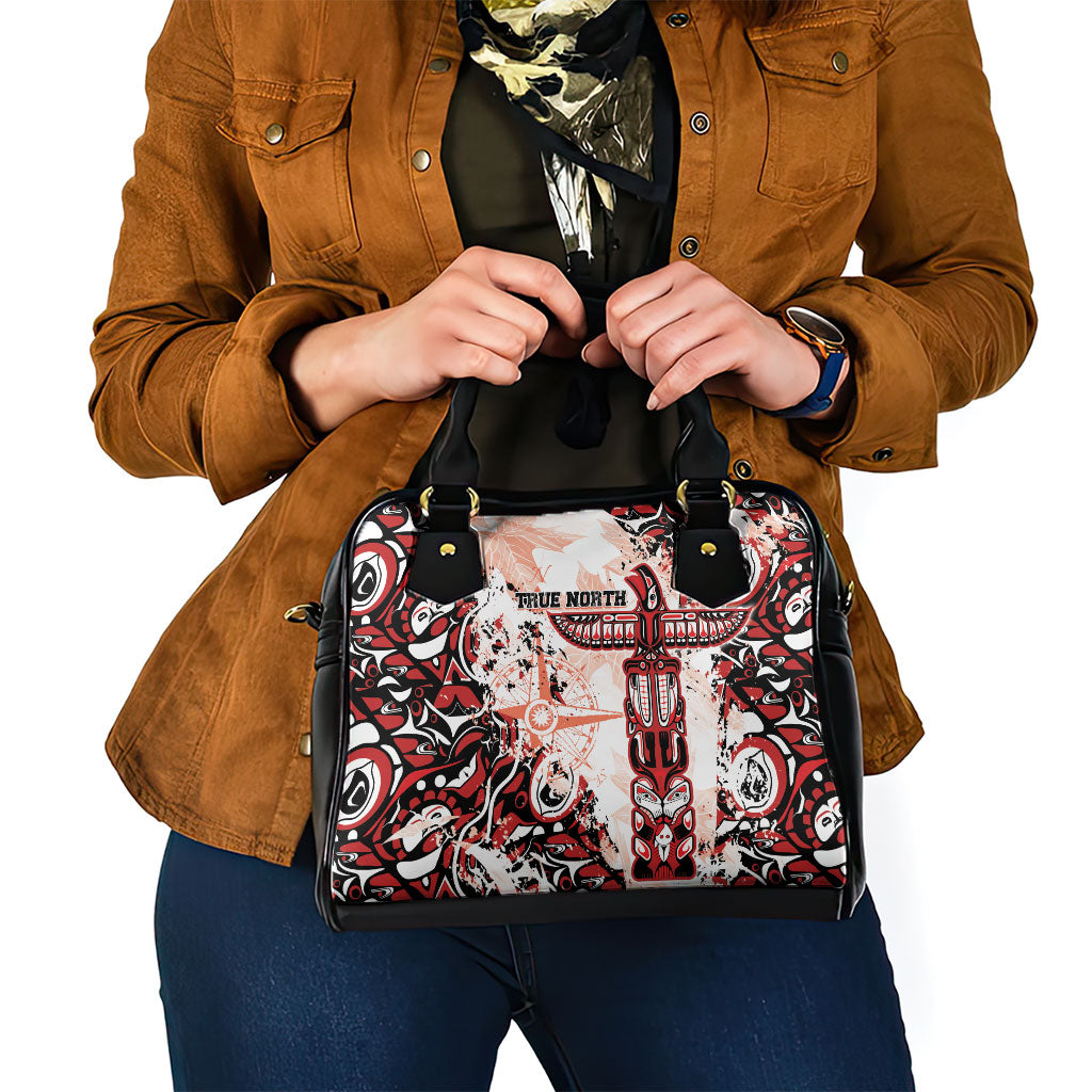 Canada Indigenous Haida Art Shoulder Handbag True North