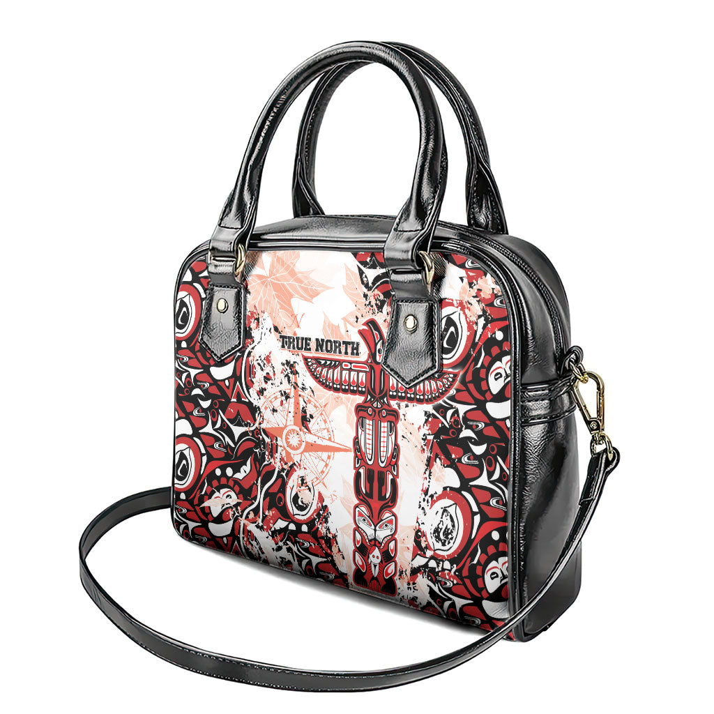 Canada Indigenous Haida Art Shoulder Handbag True North