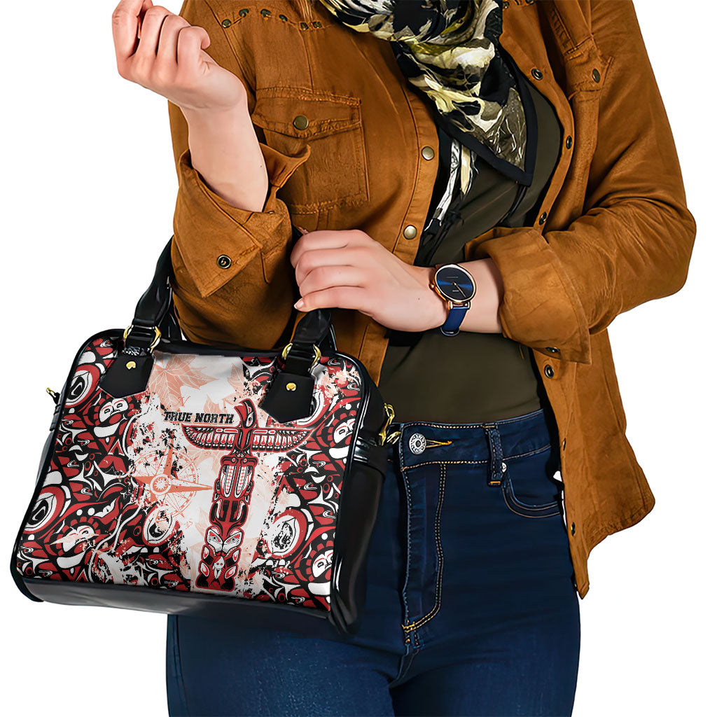 Canada Indigenous Haida Art Shoulder Handbag True North