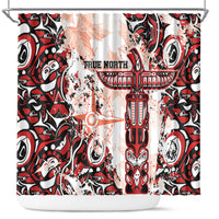 Canada Indigenous Haida Art Shower Curtain True North