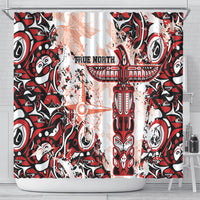 Canada Indigenous Haida Art Shower Curtain True North