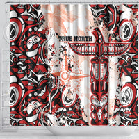 Canada Indigenous Haida Art Shower Curtain True North